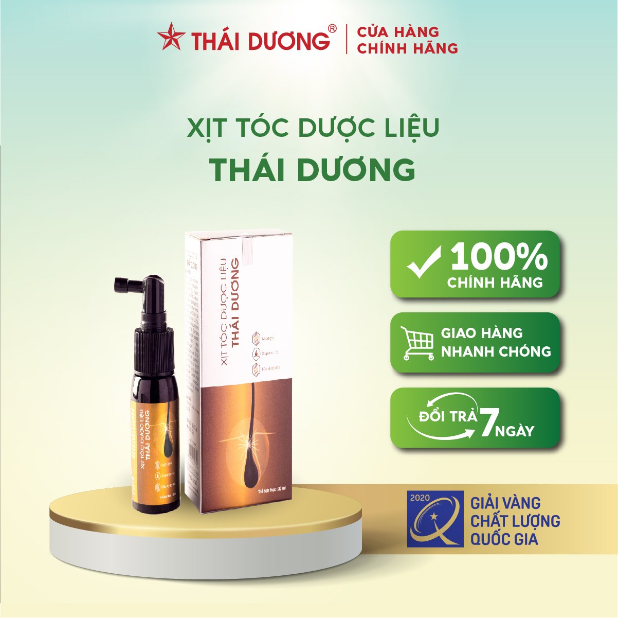 Xịt Mọc Tóc Dược Liệu Thái Dương - Sao Thái Dương