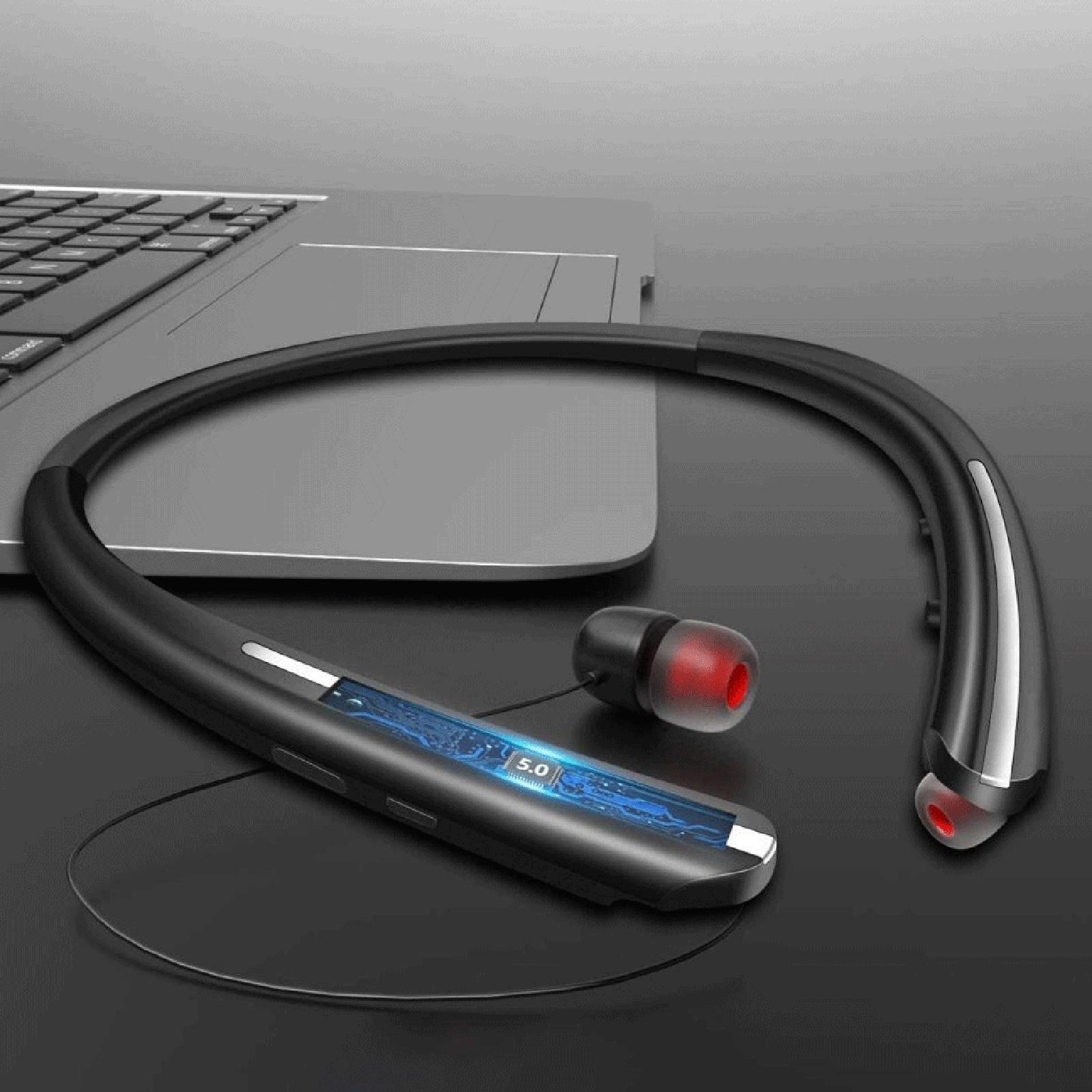 Stereo Wireless Bluetooth Headphone Headset with Mic Neckband Earbuds Sport