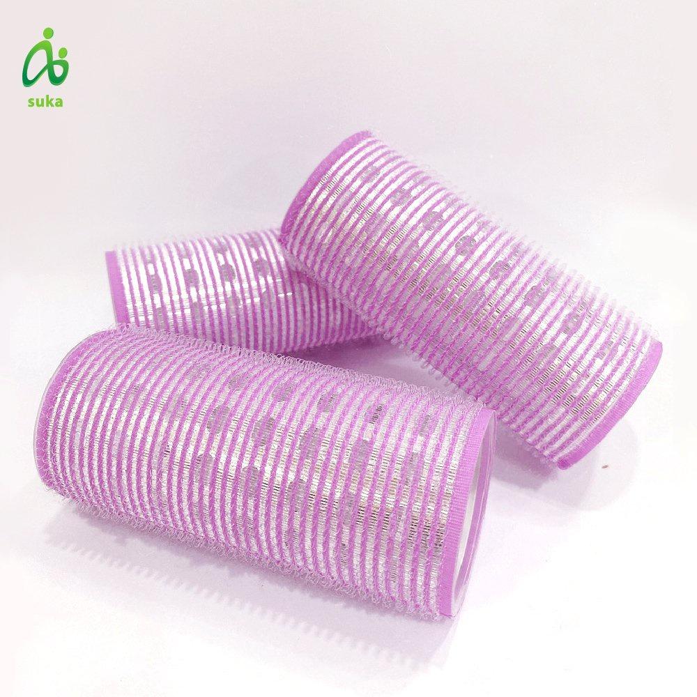 Lô uốn tóc phong cách Hàn quốc, cuộn mái tự dính ,làm xoăn lọn tóc nữ lõi nhôm size 12 x 5cm SK