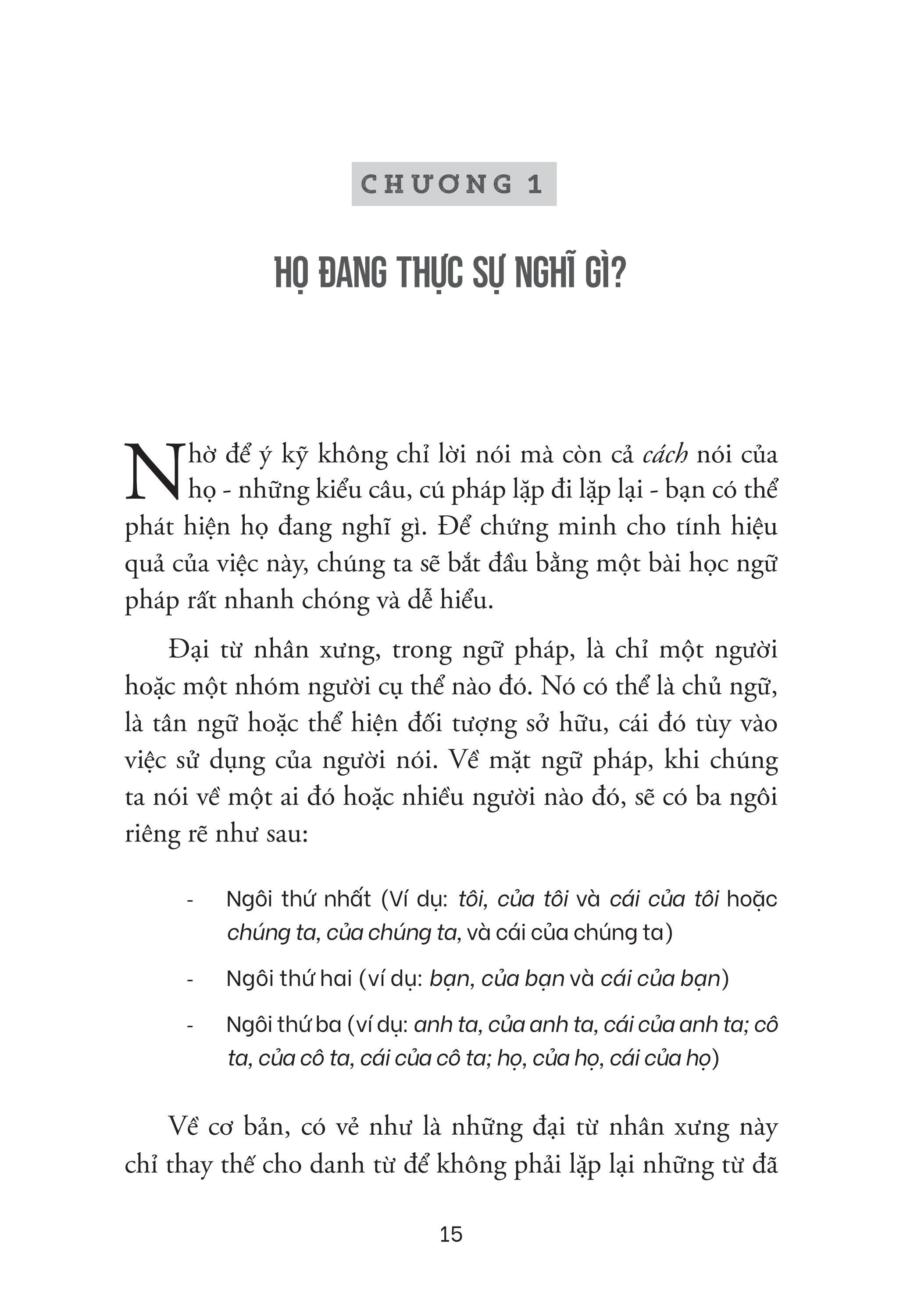 Đọc Vị Tâm Trí - Khám Phá Xem Người Ta Nghĩ Gì, Muốn Gì Và Thực Sự Là Ai