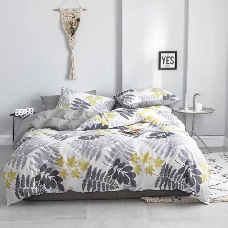 Bộ chăn ga gối Cotton Living 100% Nhà Nhím Chăn ga gối đủ size giường nệm