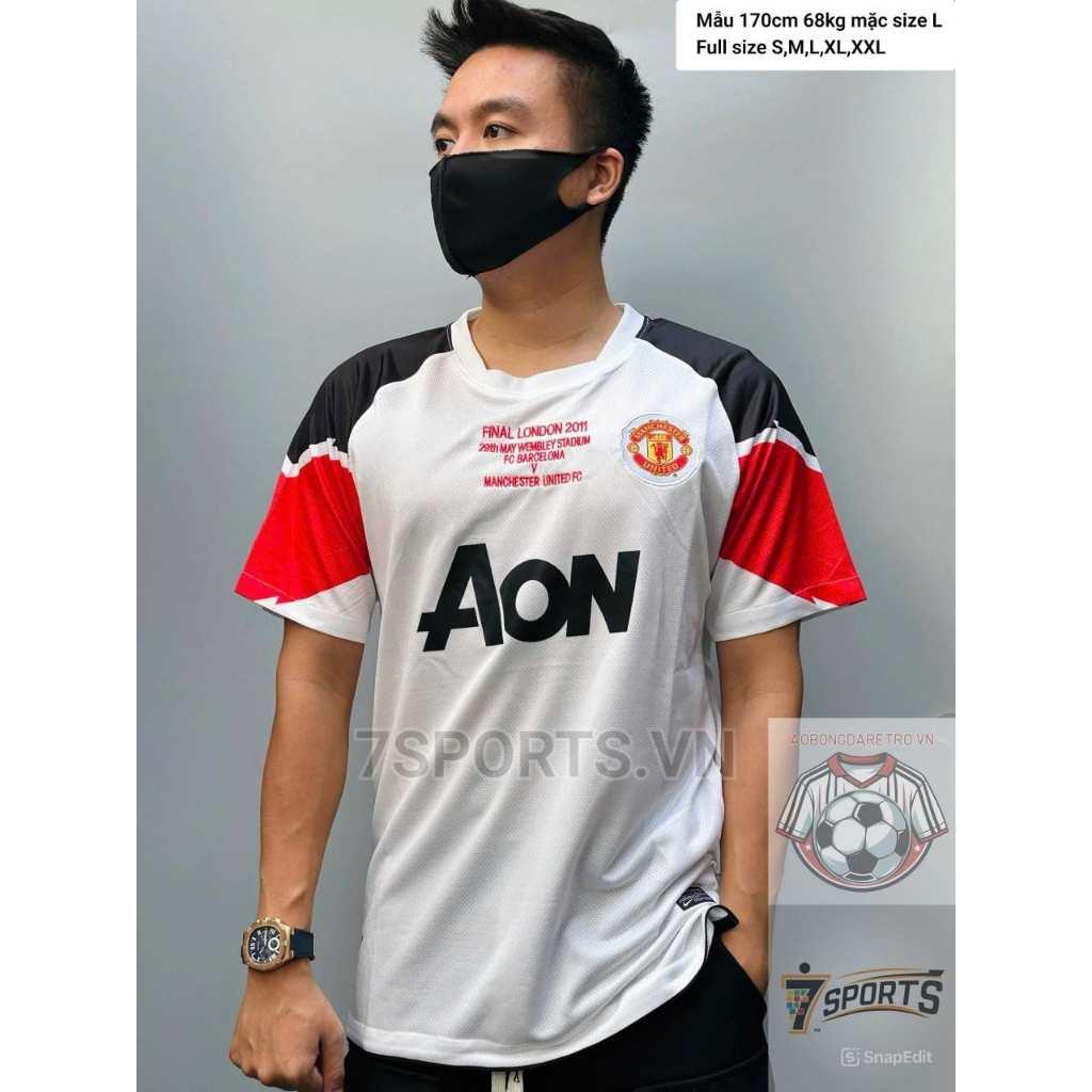 Áo Bóng Đá Retro Manchester United 2010 - Sân Khách bản cao cấp vải Cotton Polyester