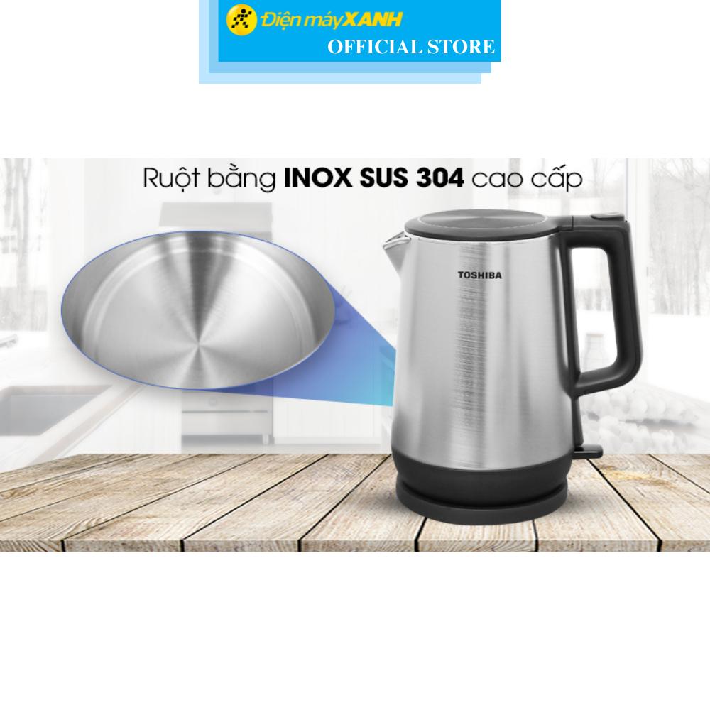 Bình đun siêu tốc Toshiba 1.7 lít KT-17DR1NV - Hàng Chính Hãng