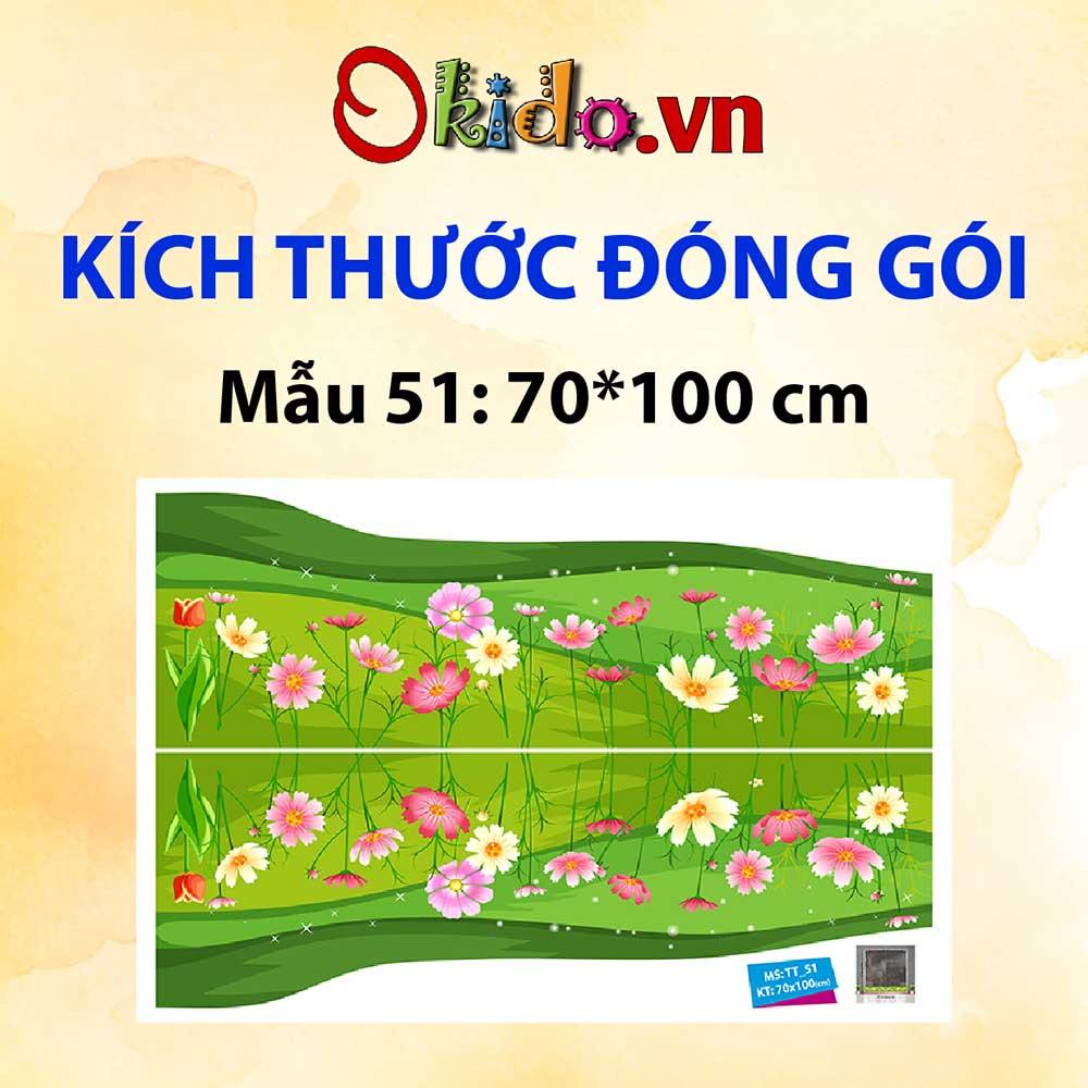 Decal trang trí trung thu 2021 đón trăng cùng thỏ trắng