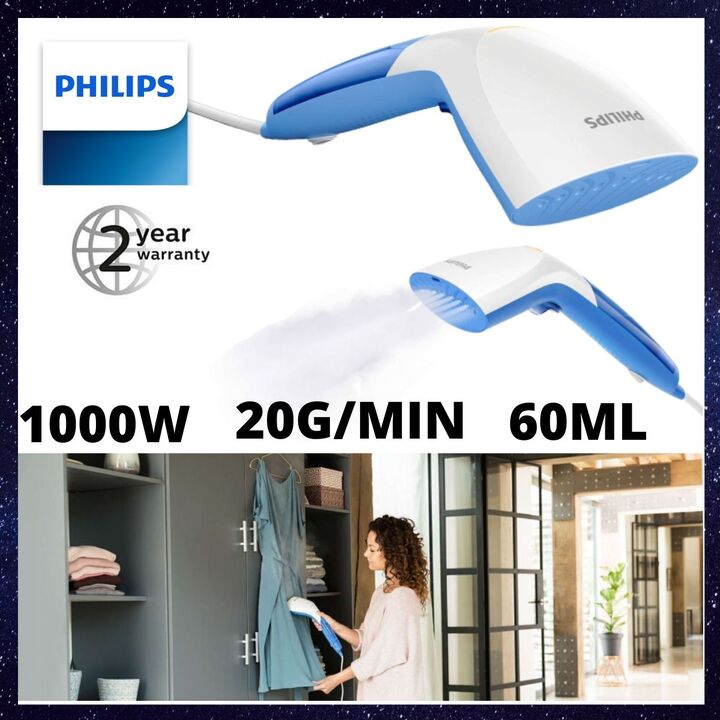 Bàn là (ủi) hơi nước cầm tay thương hiệu cao cấp Philips GC300/28 - Công suất 1000W -Hàng Chính Hãng