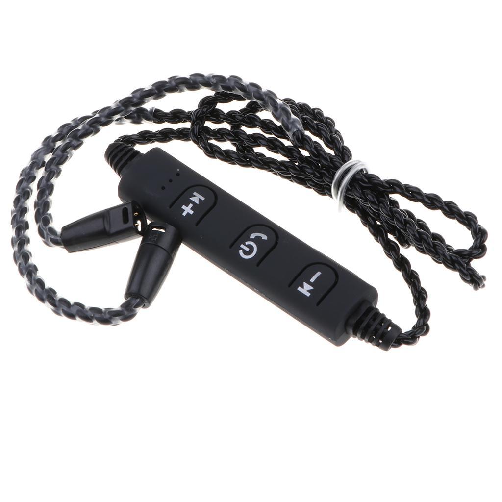 2-3pack Bluetooth Adapter Upgrade Cable for Sennheiser IE8 IE80 IE8i IE80S Black