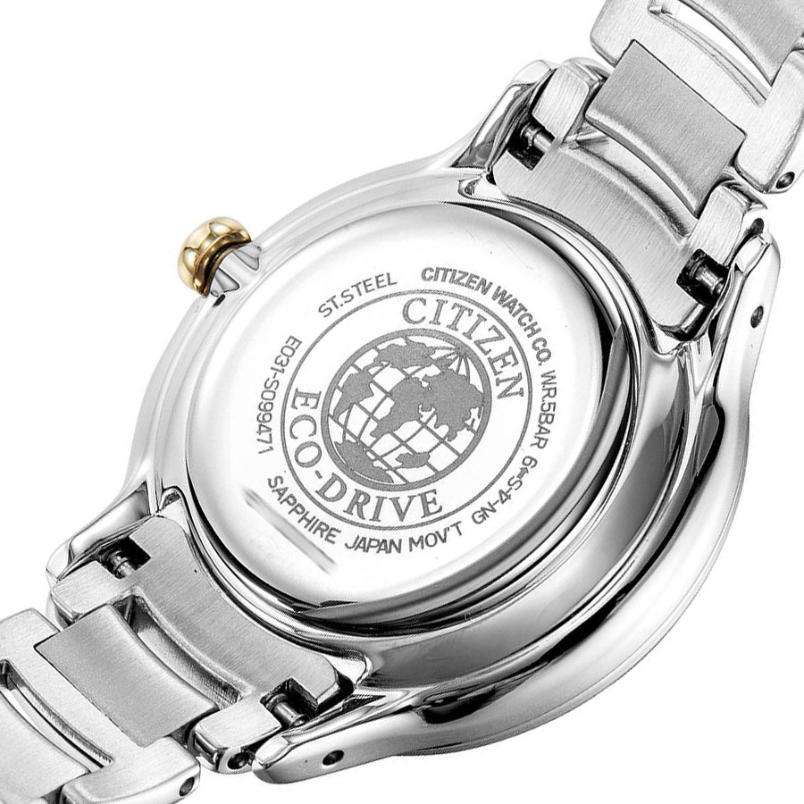 Đồng Hồ Nữ Citizen Dây Thép Không Gỉ EM0384-56D - Mặt Xà Cừ