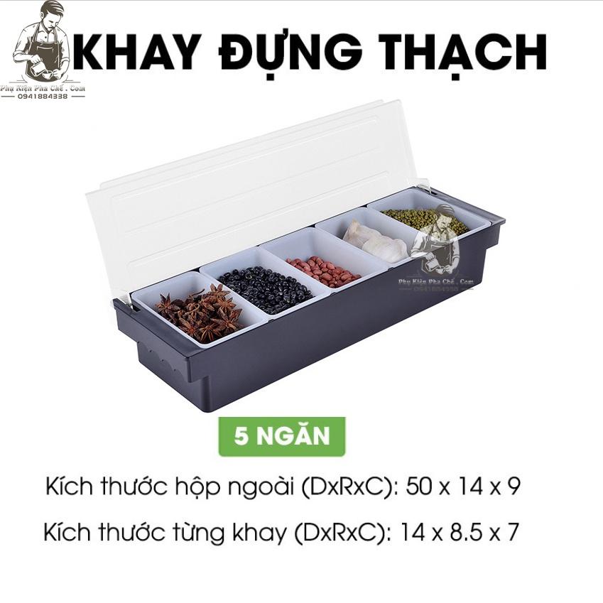 Khay Đựng Topping, Đựng Thạch, Đựng Hoa Quả
