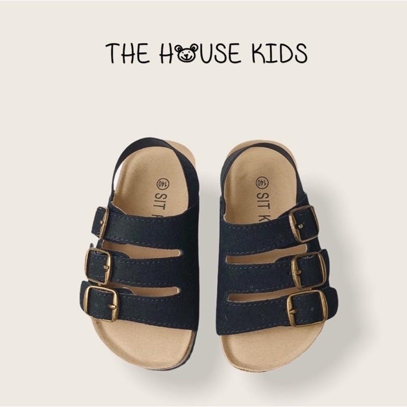 Sandal Cho Bé Trai Sandal Trẻ Em Cao Cấp THE HOUSE KIDS Da Lộn Màu Sắc