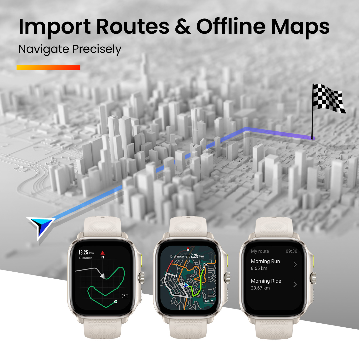 Đồng hồ thông minh Amazfit Cheetah Square - GPS băng tần kép - Bản đồ ngoại tuyến - Thiết kế mỏng nhẹ - BH 12 tháng - Hàng chính hãng