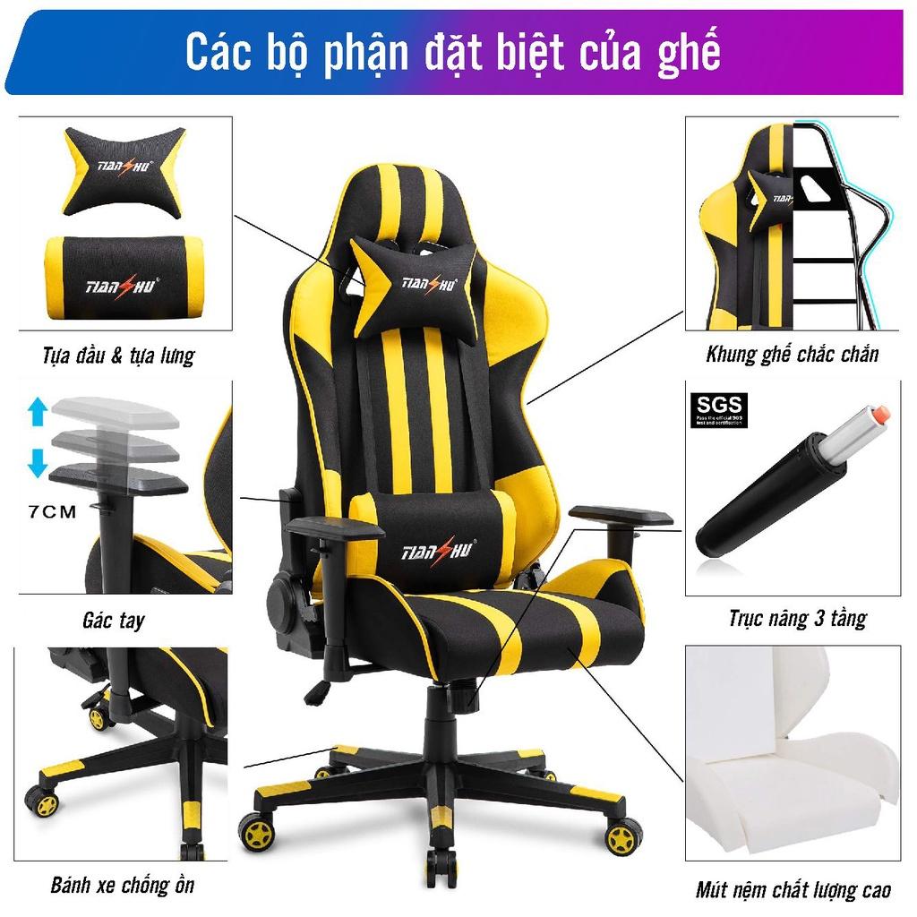 Ghế Gaming FUFUTECH Tianshu Ngã Lưng 180 Độ, Tay Ghế Điều Chỉnh, Xoay 360 Độ Thư Giãn