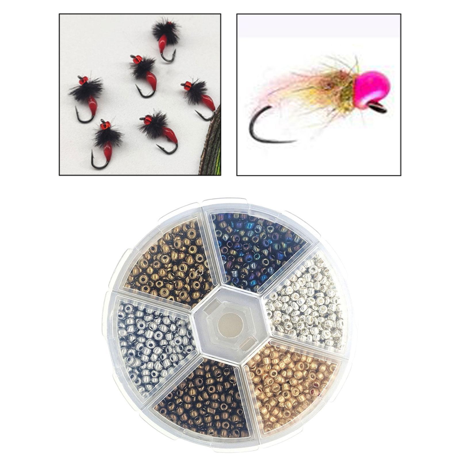 Fly Tying Beads Tungsten Slotted Beads salmon trouts Lures DIY Head for Lure Fishing