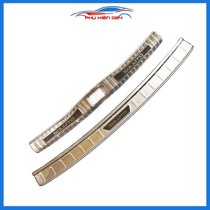 Ốp chống trầy cốp Soluto 2019-2020-2021-2022 inox sáng bóng bảo vệ xe chống va đập