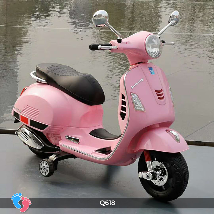 Xe máy điện trẻ em cao cấp Q618 cho bé 2- 8 tuổi - xe điện cao cấp