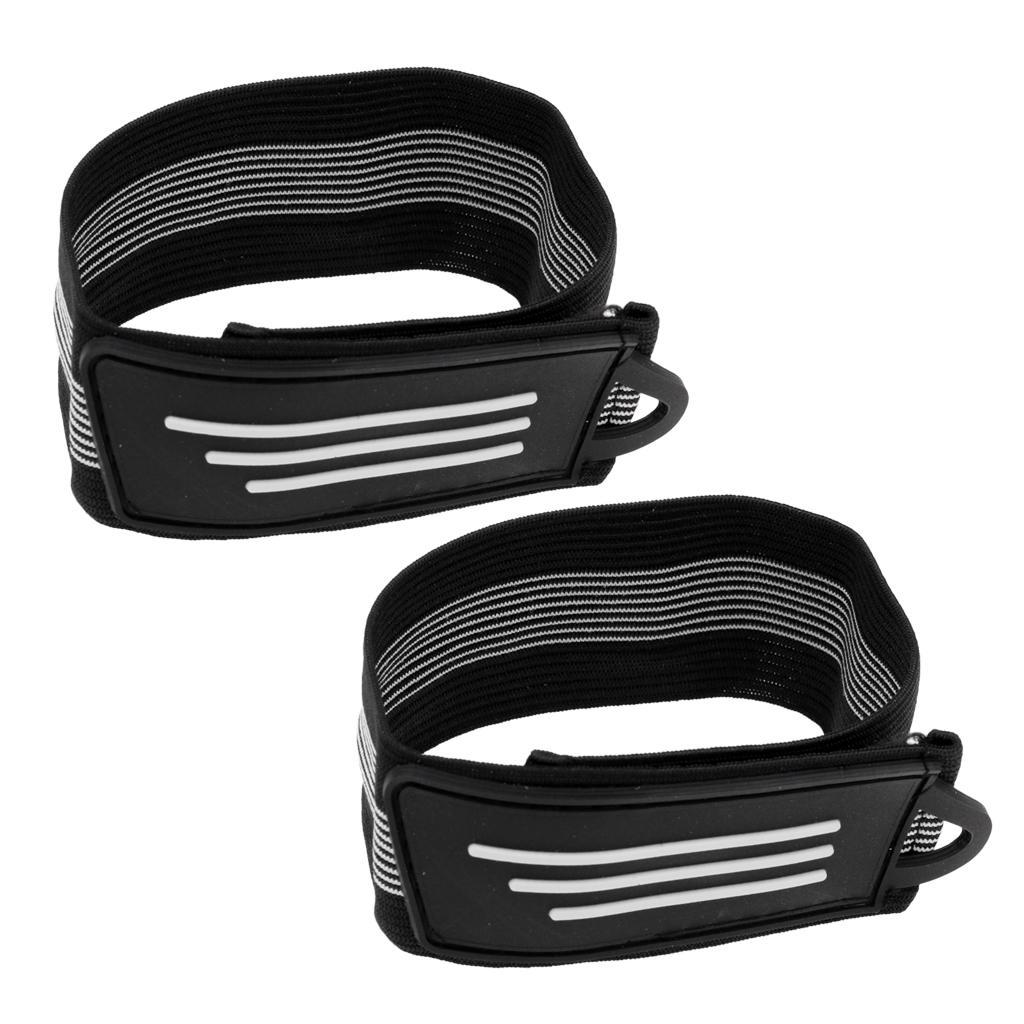 1 Pair Bike Bind Elastic Trousers Pants Band Leg Strap with Finger Protector