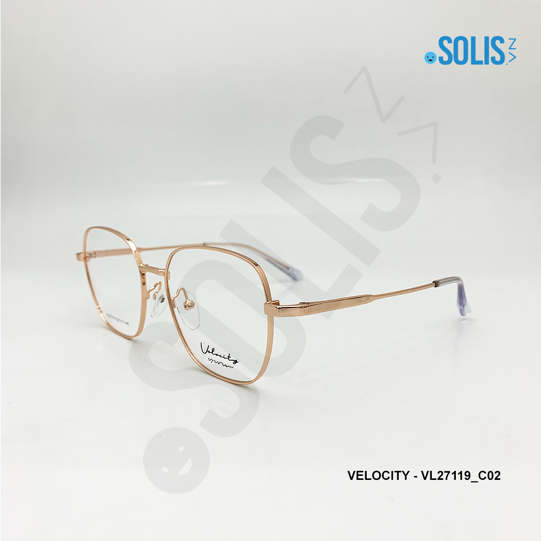 Gọng kính KL hiệu Velocity VL27119 - KÍNH KIM LOẠI VELOCITY VL27119 KÍCH THƯỚC 53-17-145