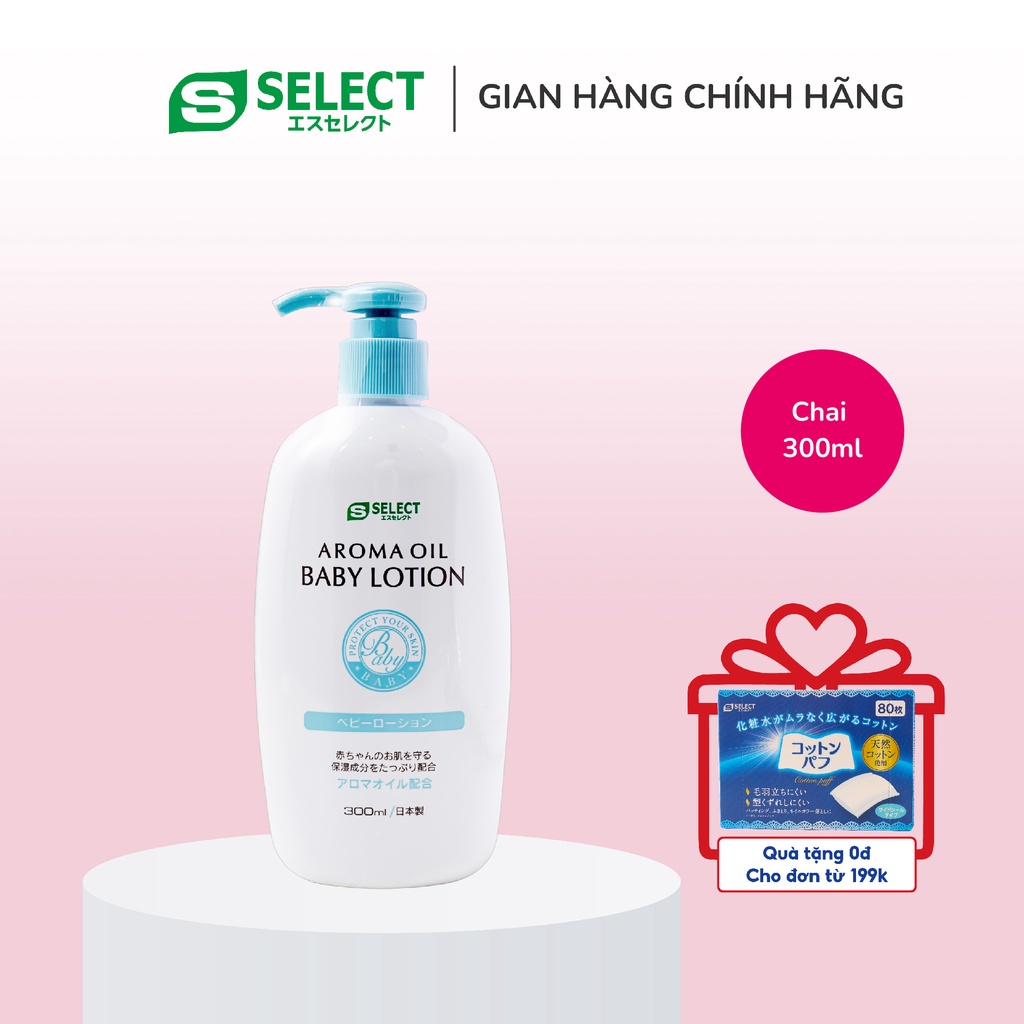 SỮA DƯỠNG THỂ TINH DẦU THƠM THIÊN NHIÊN CHO BÉ S SELECT