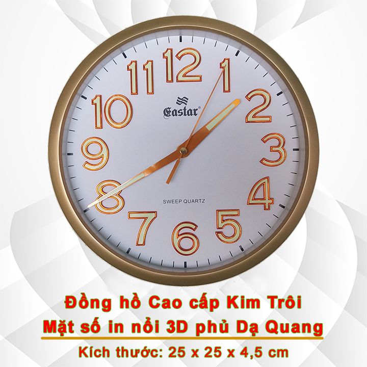 ĐỒNG HỒ CAO CẤP KIM TRÔI CÓ DẠ QUANG - TẶNG PIN MAXELL