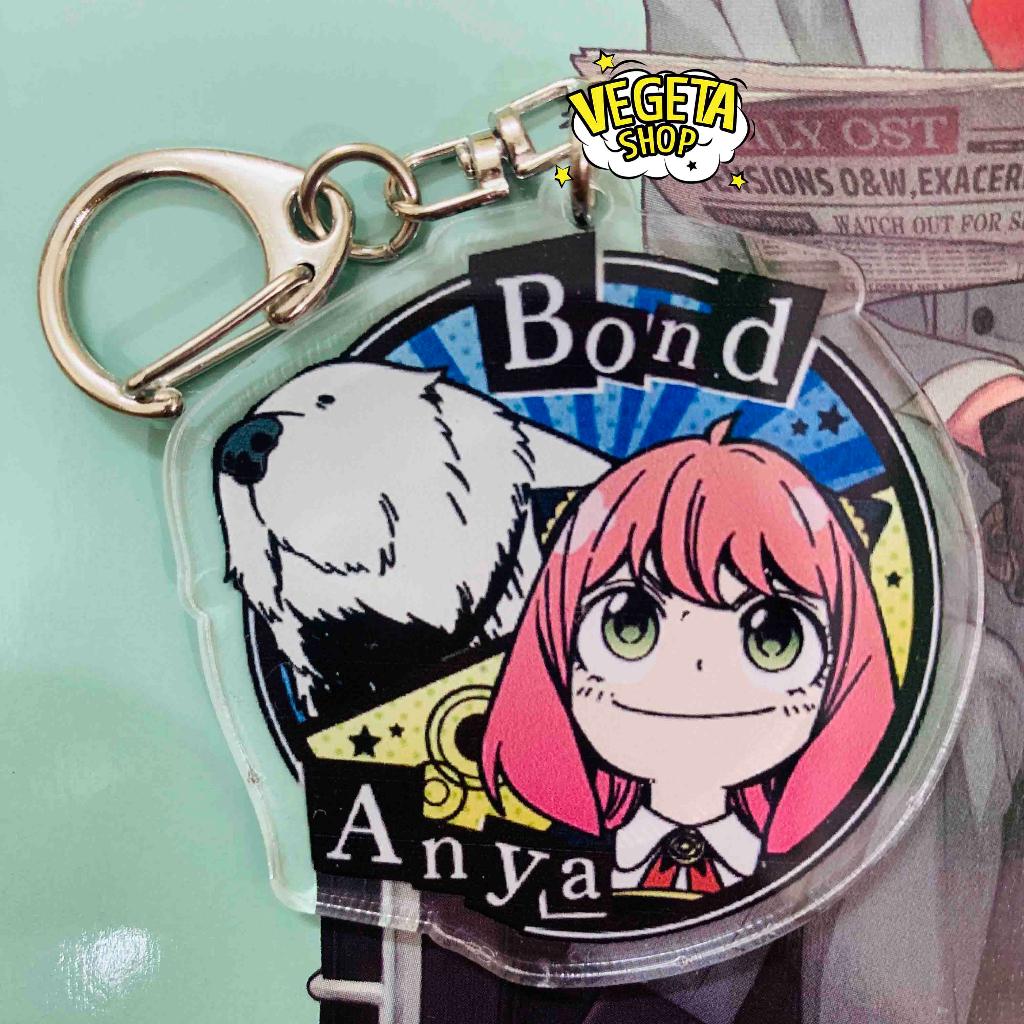 Móc khóa Acrylic Mica 2 mặt - Spy X Family - Anya Loid Forger Yor Briar Gấu bông sư tử Kimera Chú chó Bond - Móc đeo