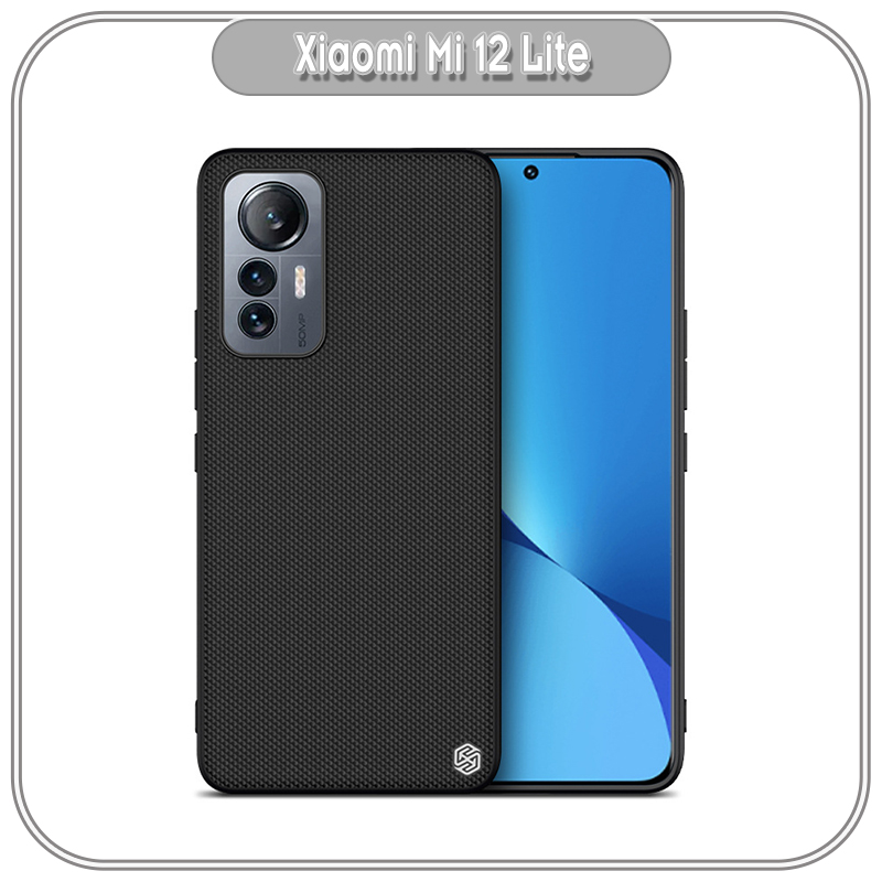 Ốp lưng cho Xiaomi 12 Lite 5G - NE mặt lưng Vải Nillkin viền nhựa TPU dẻo - hàng nhập khẩu