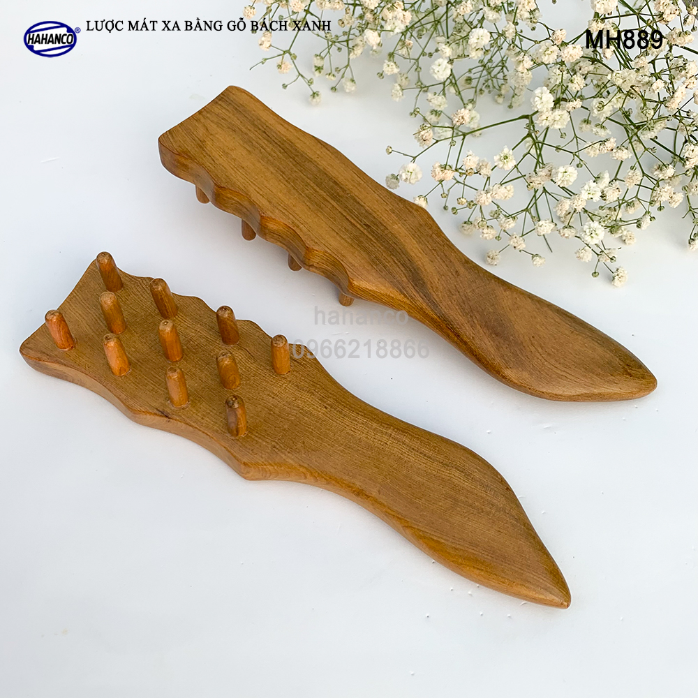 Lược gỗ thơm đa năng mát xa ấn huyệt toàn thân giúp lưu thông khí huyết - chăm sóc sức khỏe cho bạn