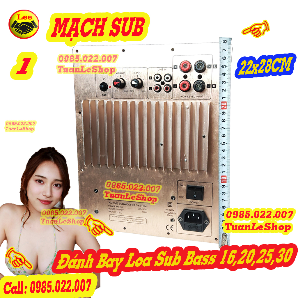 MẠCH KÉO LOA SIÊU TRẦM NGUỒN XUYẾN 2 - MẠCH SUB ĐIỆN - GIÁ 1 CHIẾC