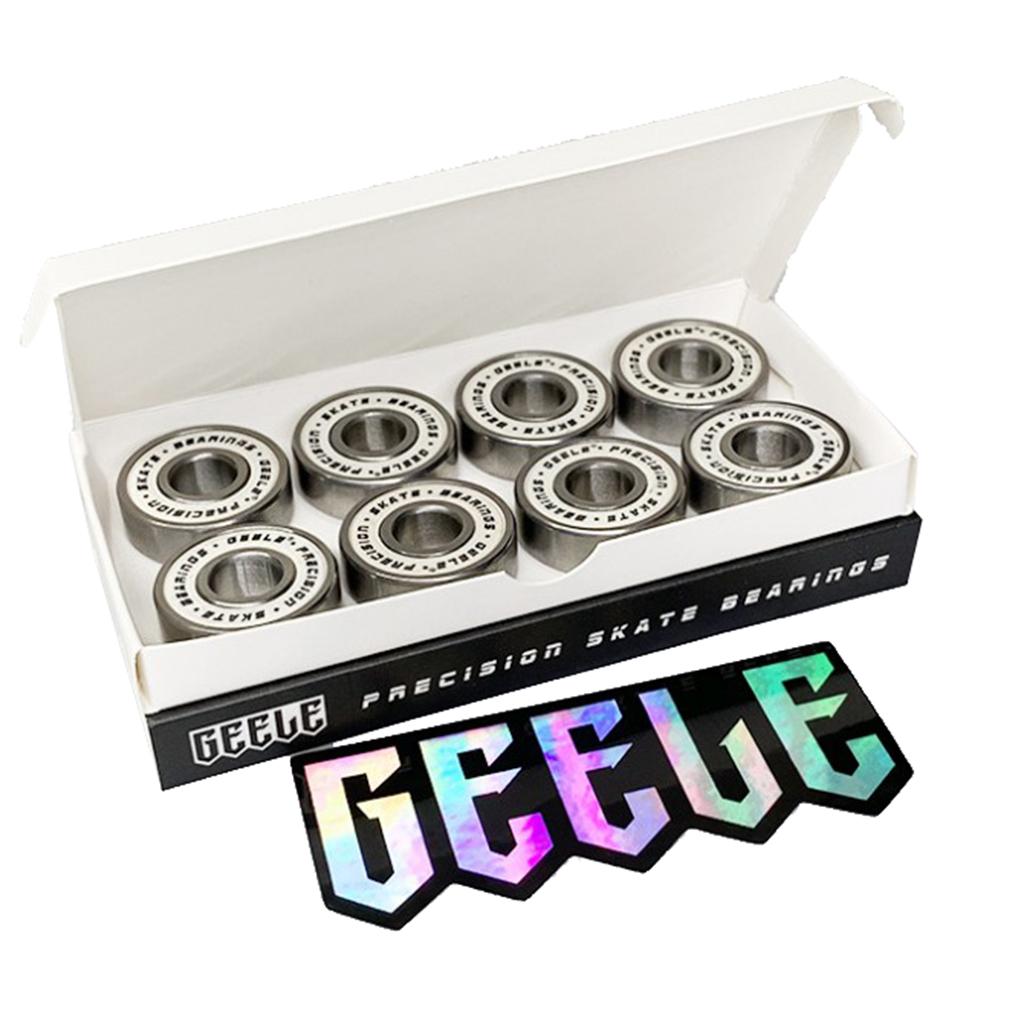 8PCS Vòng bi ván trượt cho ván trượt ván Long Boong Skates Spiners Skateboard Trucks Wheels Vòng bi Spacers Color: Red 95A Longboard
