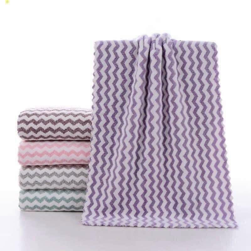 Combo 5 khăn mặt xuất hàn siêu mềm mịn size 30x50cm