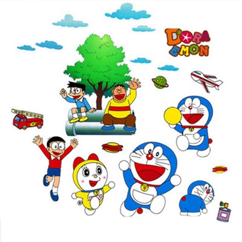 Decal dán tường doremon cho bé
