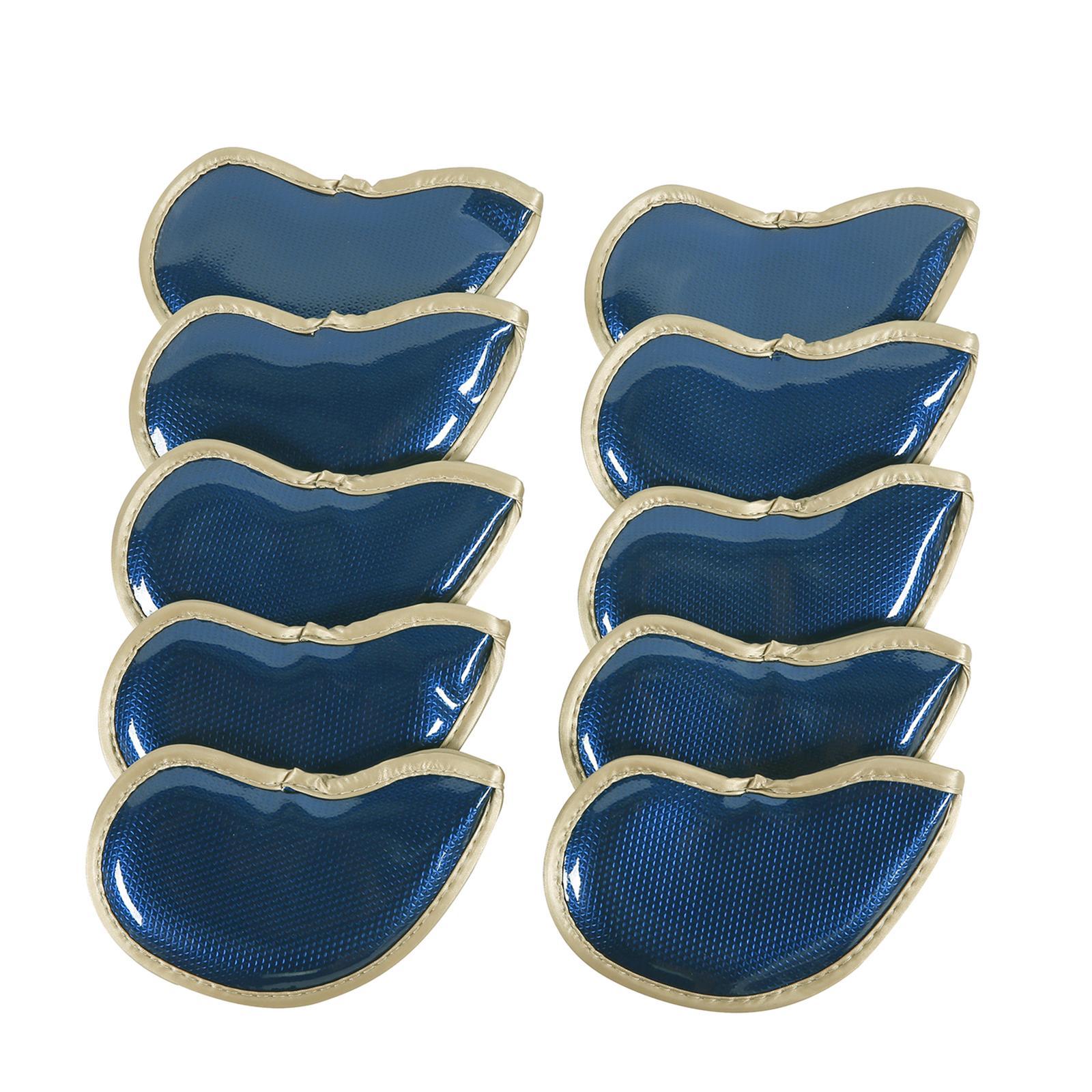 10x Iron Headcovers for Golf Clubs ,Portable Golf Iron Head Protector, Golf Iron Protective Sleeve Golf Iron Head Covers for Golfer Equipment