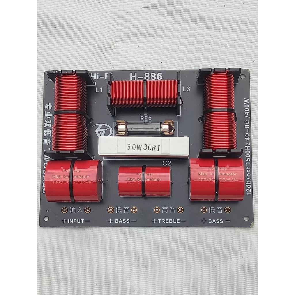 MẠCH PHÂN TẦN 3 LOA 886 CAO CẤP - DÙNG CHO 2 BASS 1 TREBLE- BAO GỒM 2 MẠCH