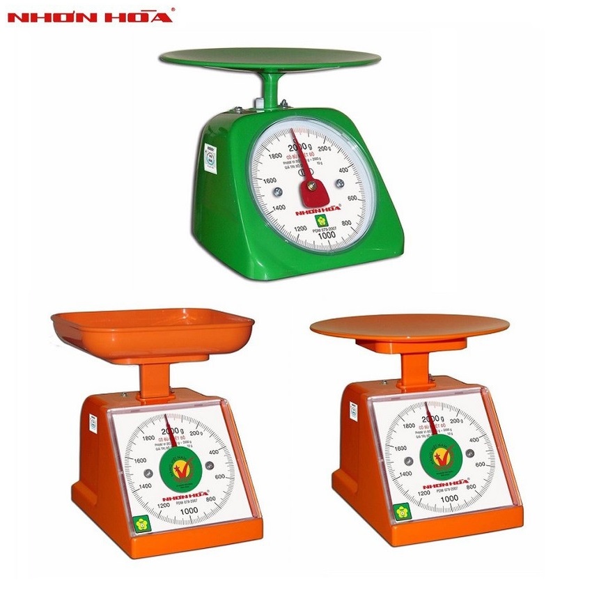 Cân Nhựa Đồng Hồ Nhơn Hòa NHPS-RR-2 - Giao màu và đĩa cân ngẫu nhiên - Hàng Chính Hãng