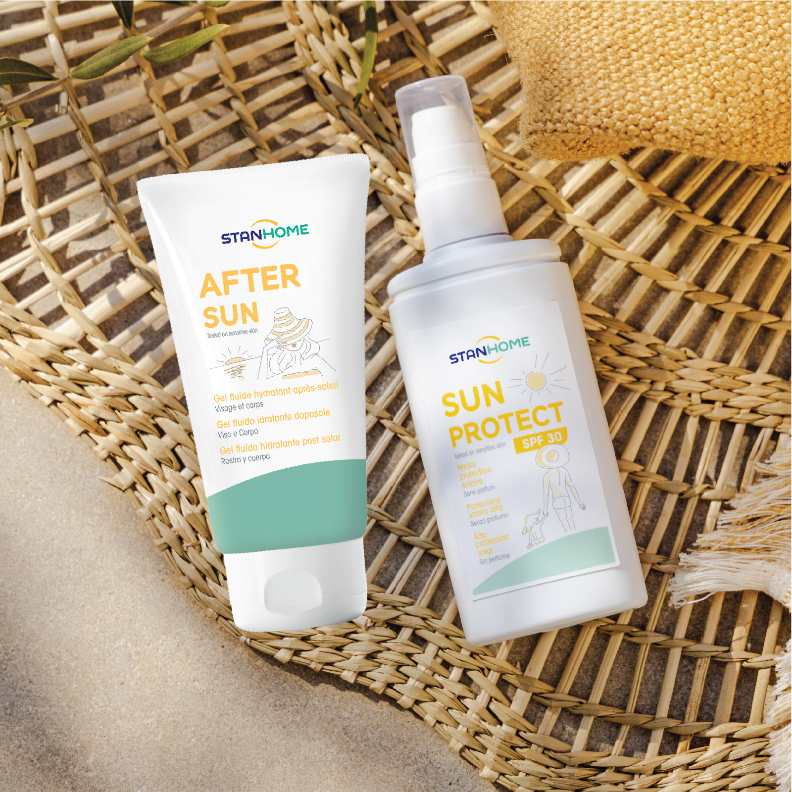 Combo Kem chống nắng Sun Protect SPF50+ 125ml và Kem dưỡng phục hồi sau khi ra nắng After Sun Extra 150ml