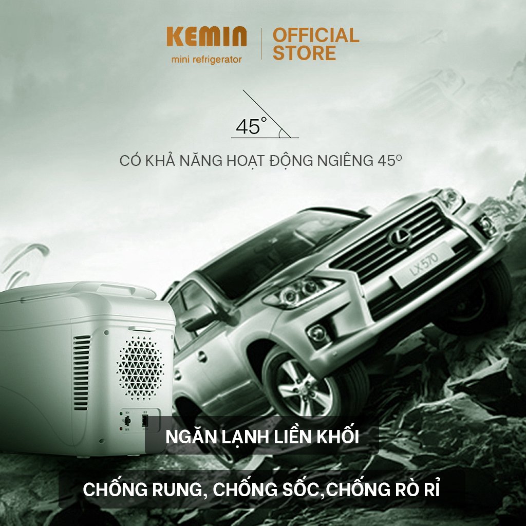 Tủ lạnh ô tô Kemin K9A - 9L Chính Hãng- Dùng ở nhà và ô tô - Hai chiều nóng lạnh