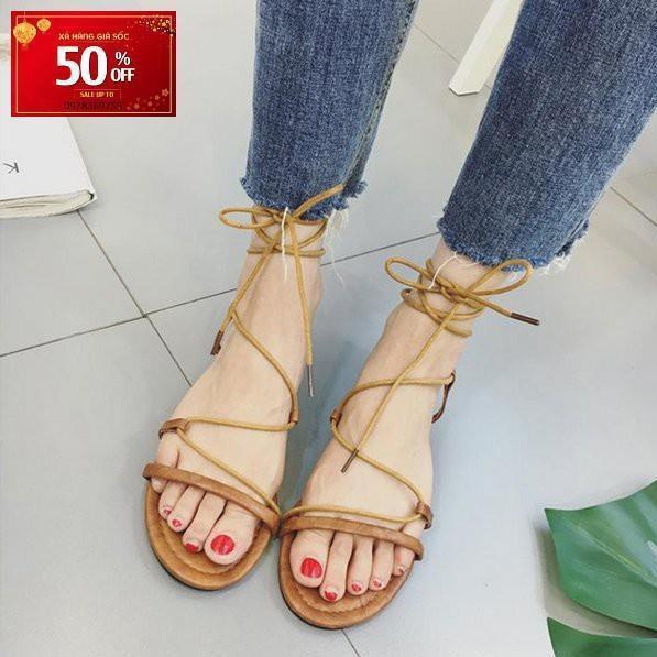 GIÀY SANDAL NỮ CỘT DÂY CÁ TÍNH 3FASHION - MSP 2610