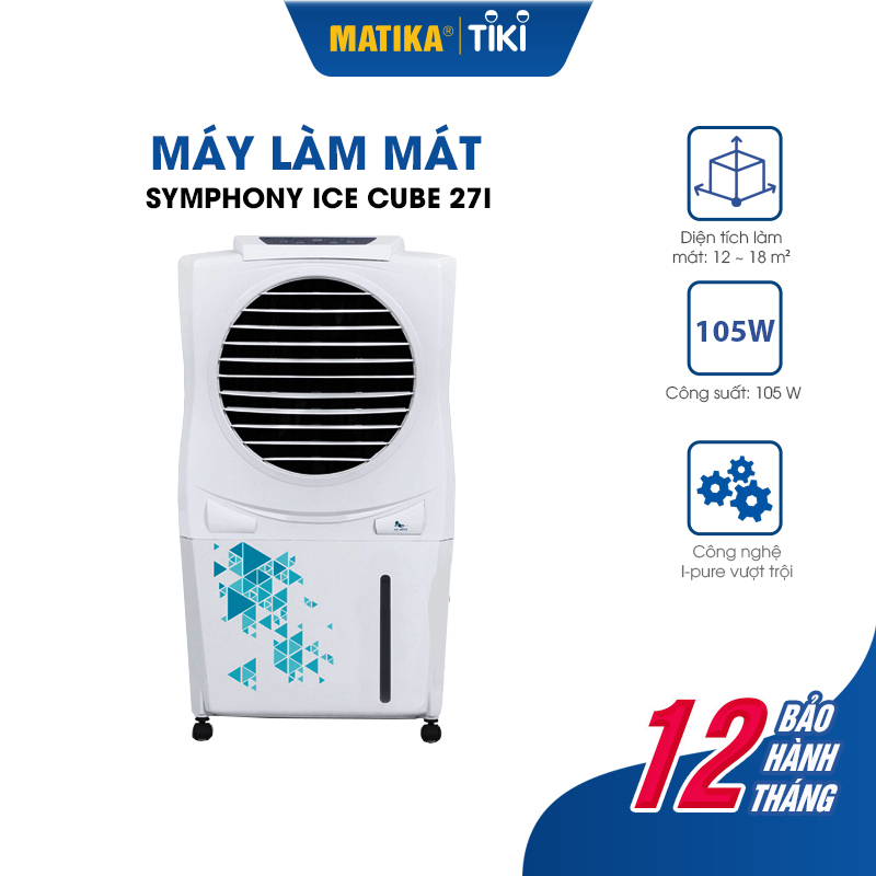 Máy Làm Mát, Quạt Điều Hòa SYMPHONY Ice Cube 27I - Hàng Chính Hãng