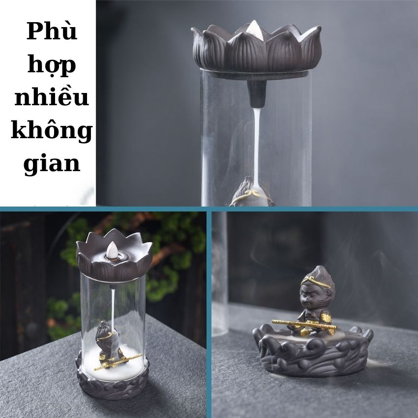 Thác khói trầm hương Mẫu Ngộ Không Ngồi Thiền, Tháp khói trầm hương đẹp