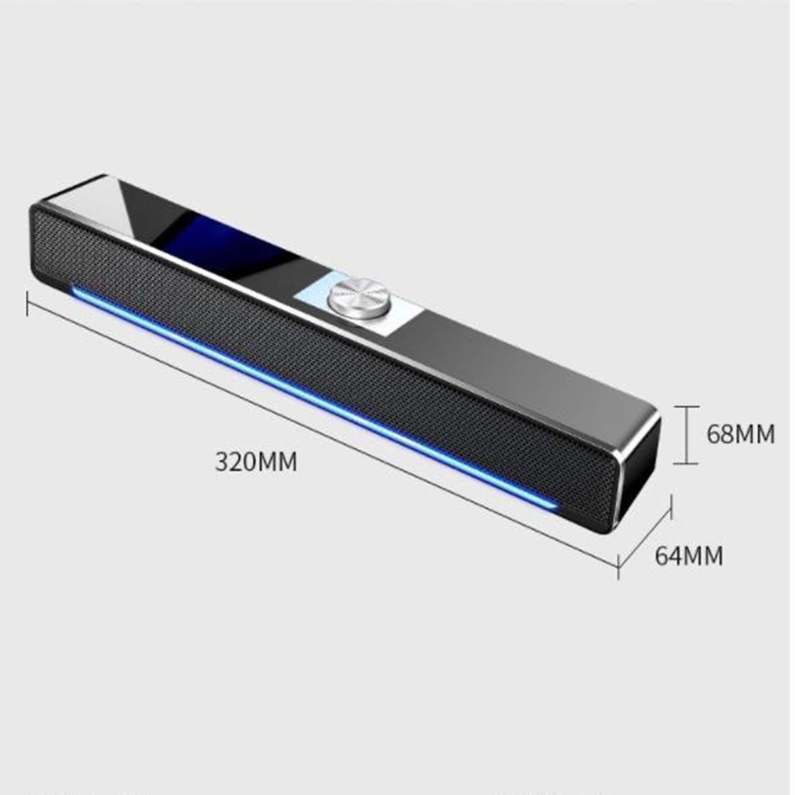 Computer Speaker 4D Stereo sound Bar Speakers for Computer Home Theater Desktop Monitor