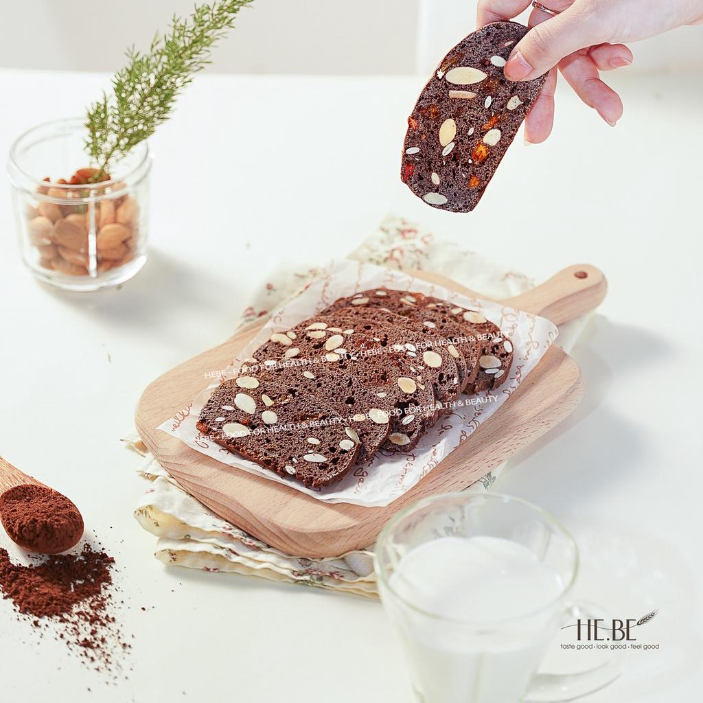 Bánh BISCOTTI Nguyên Cám Ăn Kiêng Lành Mạnh 100% by HeBe - Bánh Ngũ Cốc Giảm Cân Healthy