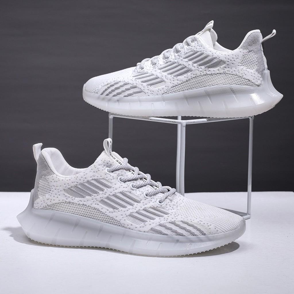 Giày Nam Sneaker Nam Cực Chất, 3 Màu Trắng - Đen - Nâu -