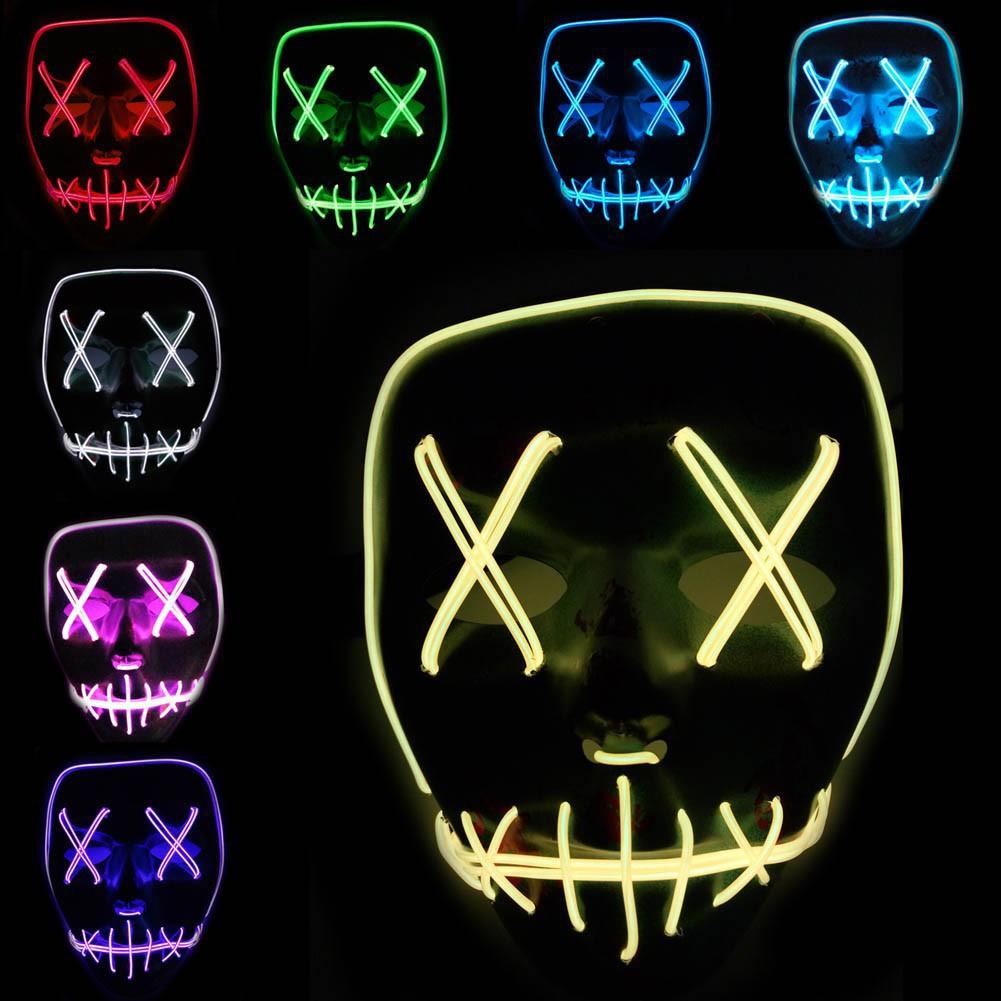 Mặt nạ Thanh trừng có đèn LED hóa trang Halloween-j42 mã số SP UH1671