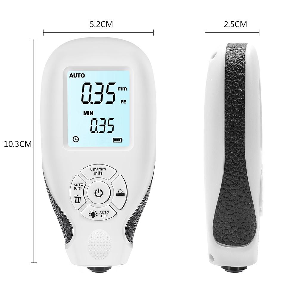 Đồng hồ đo độ dày kỹ thuật số 0.01mm màn hình LCD chuyên dụng cho xe hơi