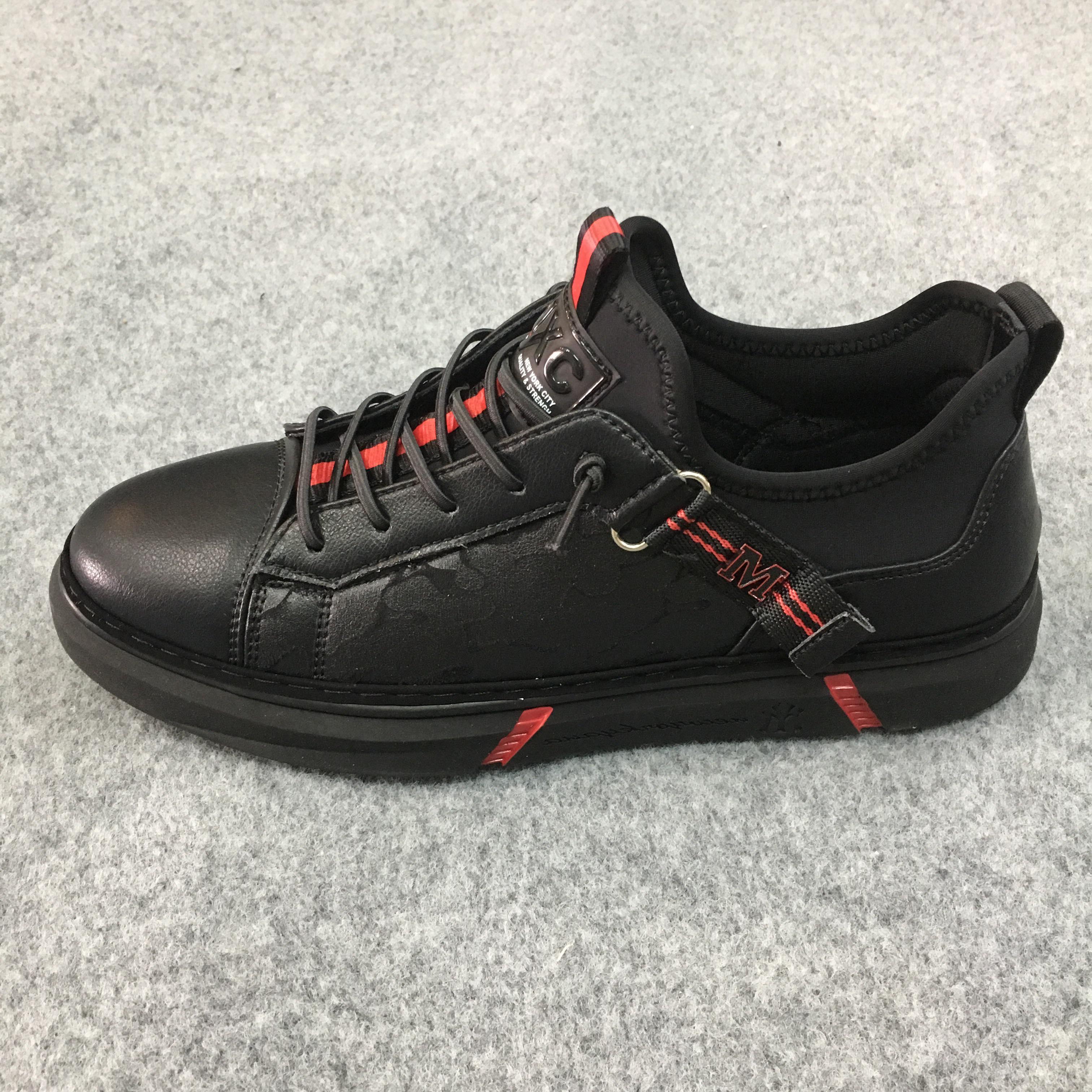 Giày sneakers nam NXC 9252 đen đỏ