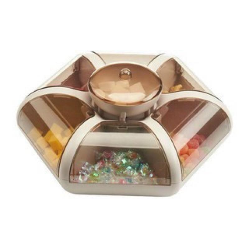 Khay mứt, Khay Đựng Bánh Kẹo 6 Cánh Hoa Tự Bung, Sang Chảnh, Lịch Sự, Mẫu Mới Nhất Tết 2021