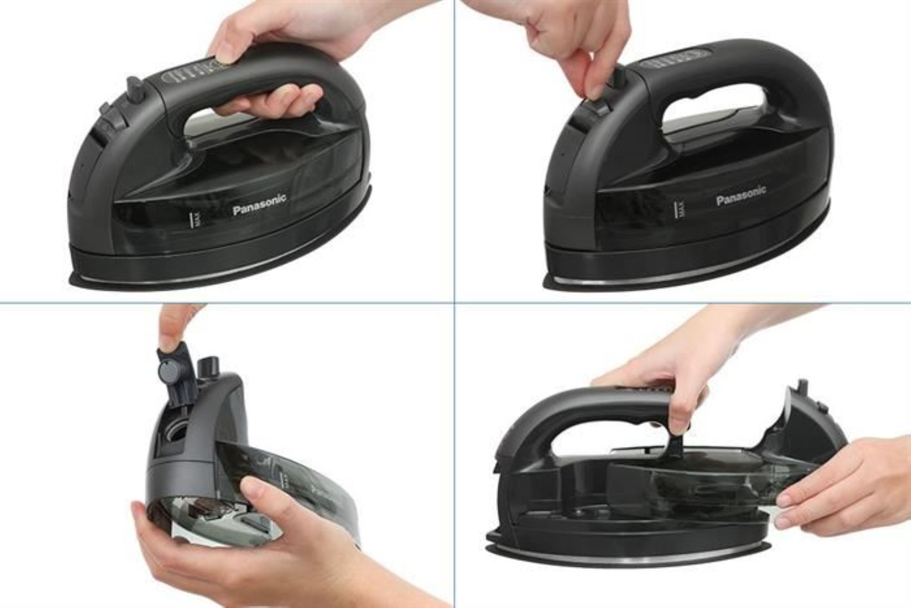 Bàn ủi hơi nước không dây Panasonic NI-WL55KRA - 2000W - Hàng chính hãng