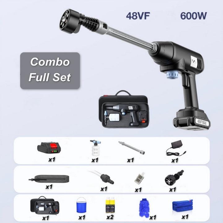 Máy Rửa Xe Không Dây Lực Mạnh High Power 12Piston 600W - Home and Garden