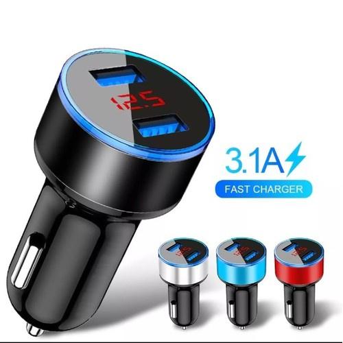Tẩu sạc nhanh ô tô 12v-24v kèm đồng hồ báo vôn ắc quy loại tốt hàng cao câp mẫu mới