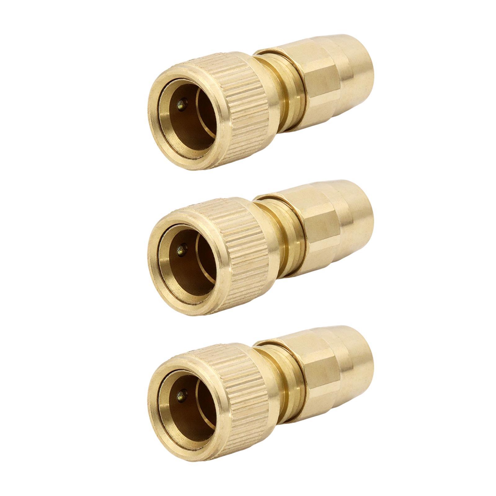 3Pcs Brass Hose Connectors Accessories Garden Expandable Hose Repair Kit