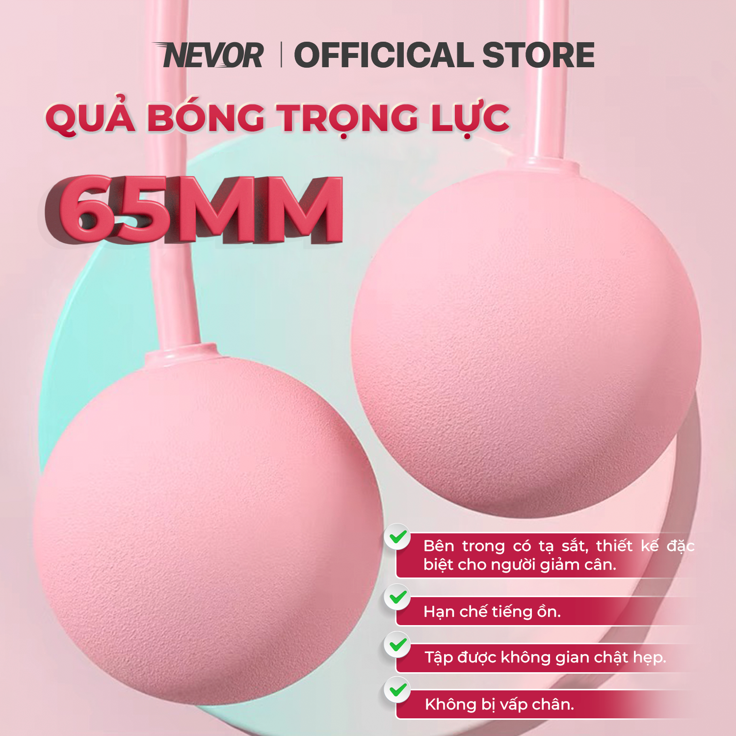 Combo Dây Nhảy Thể Lực 2 Trong 1 Nevor DN02 Hỗ Trợ Tập Luyện, Giảm Cân Tiện Lợi Ngay Tại Nhà
