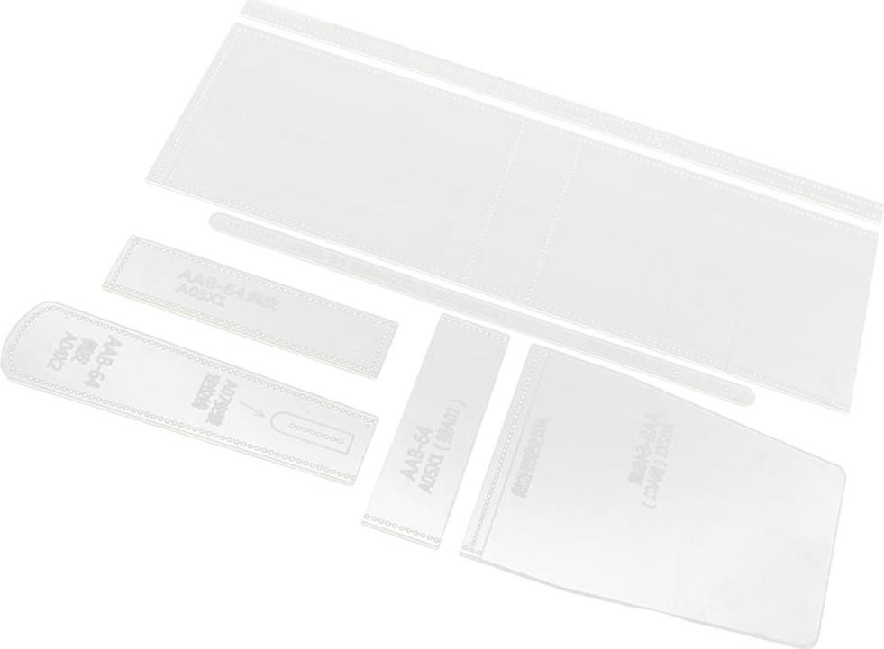 7 chiếc Rõ Ràng Da Thủ Công Acrylic Túi Đeo Chéo Túi Xách Stencil Tiêu Bản